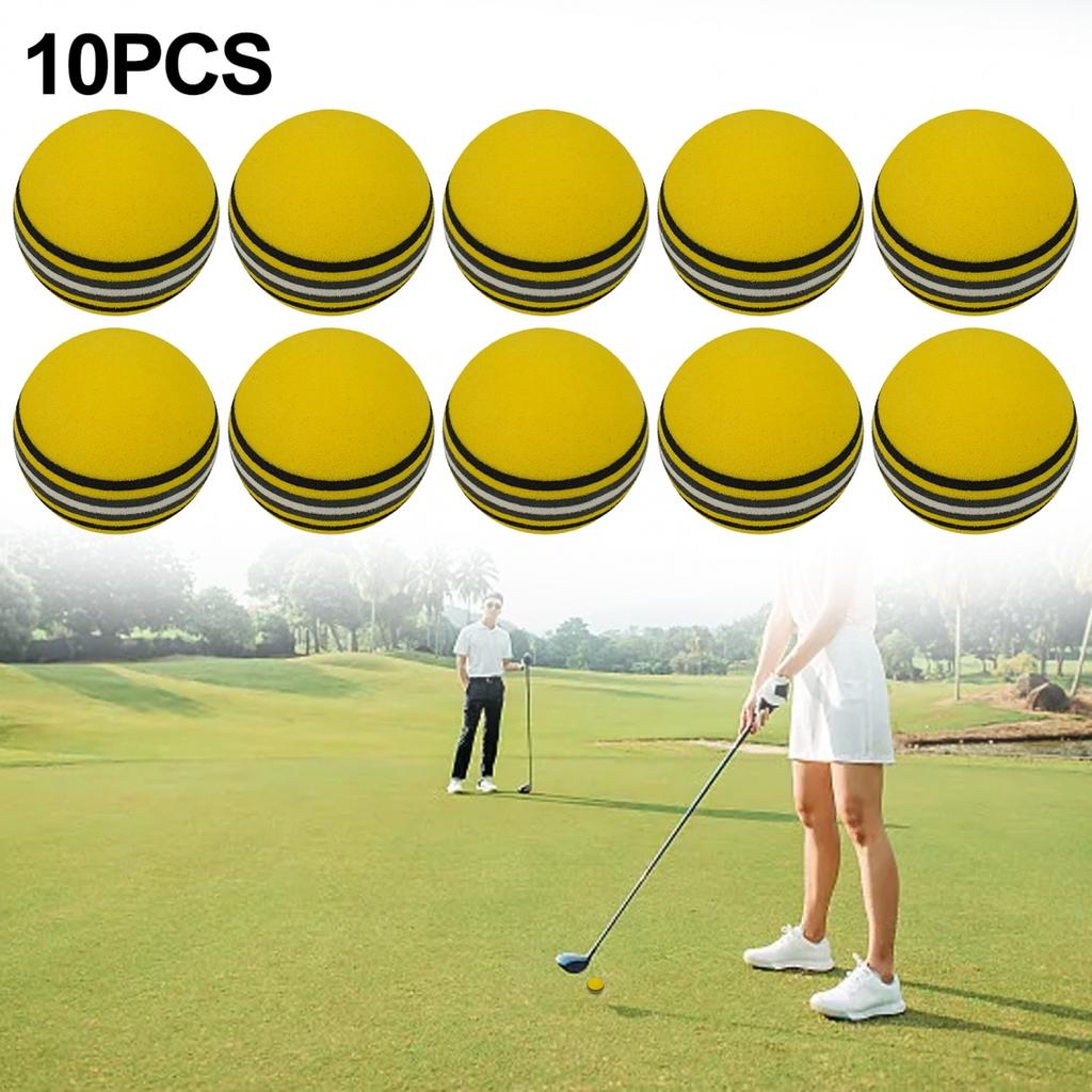 Colorful Rainbow Sponge Balls for Golf Swing Training (10pc Set)