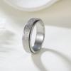 Vintage Anxiety Relief Spinner Ring for Women Stainless Steel Rings Rotate Freely Men Antistress Accessories Jewelry Party Gifts