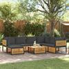 VidaXL Garden Lounge Set with Cushions 8 Pcs Solid Acacia Wood 3214893