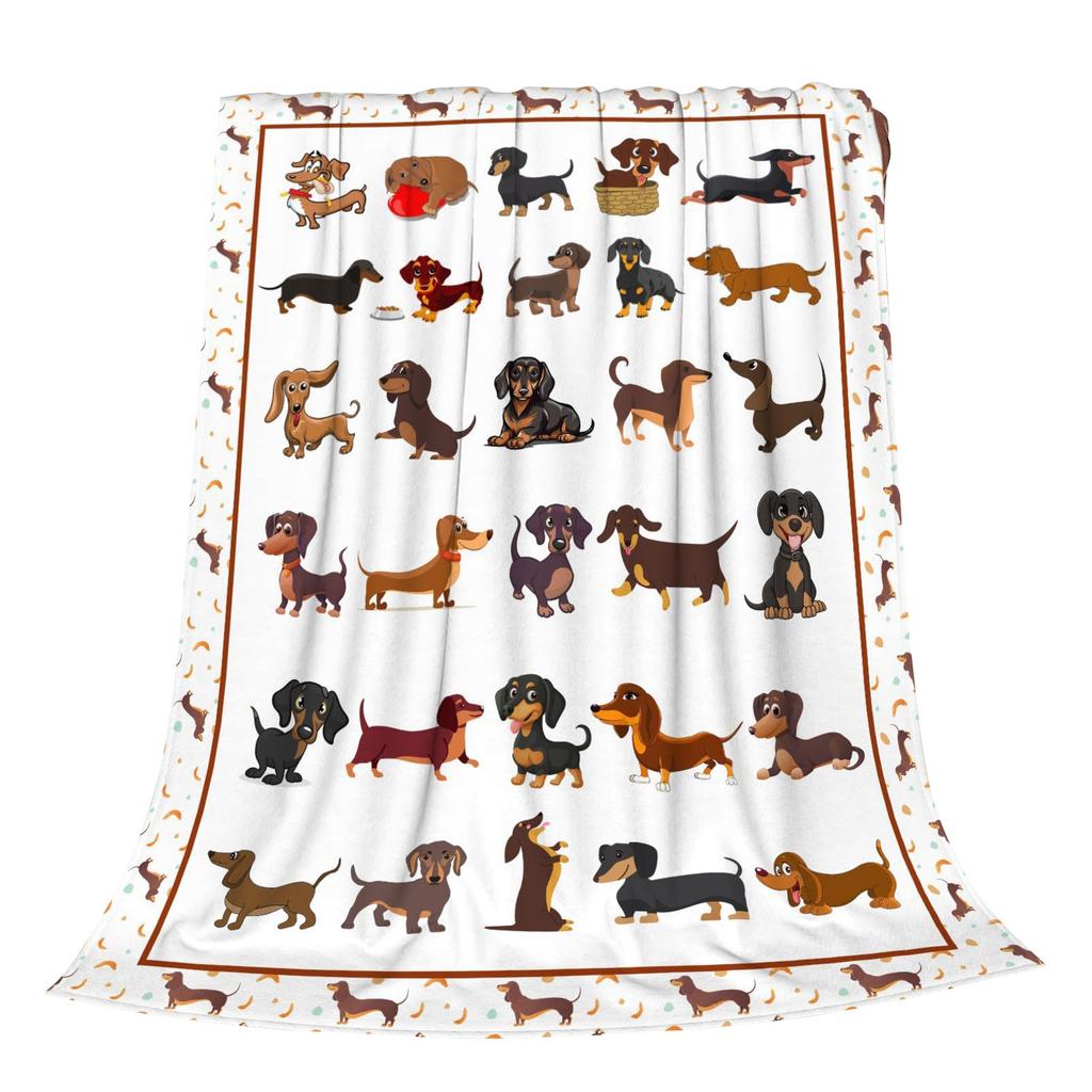 Merry Christmas Cartoon Flannel Blanket, Christmas Blanket Gift For Kids, Men And Women, Funny Soft Throw Blanket For Bedding And Sofa