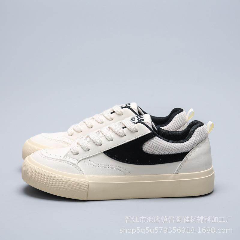 

Модные низкие кожаные туфли для серфинга в гонконгском стиле, новые мужские нескользящие и износостойкие спортивные модные туфли, удобные белые туфли с мягкой подошвой 44