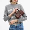 Coach SATCHEL Lara 22 Zipper Closure Silver Hardware Cow Leather Handbag Small Women's Maple Color