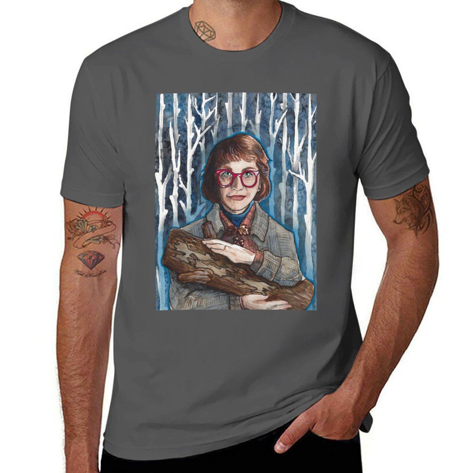

My Log has Something to Say to You - Twin Peaks Log Lady Watercolor and Ink T-Shirt man t shirt graphic T-Shirt 4XL