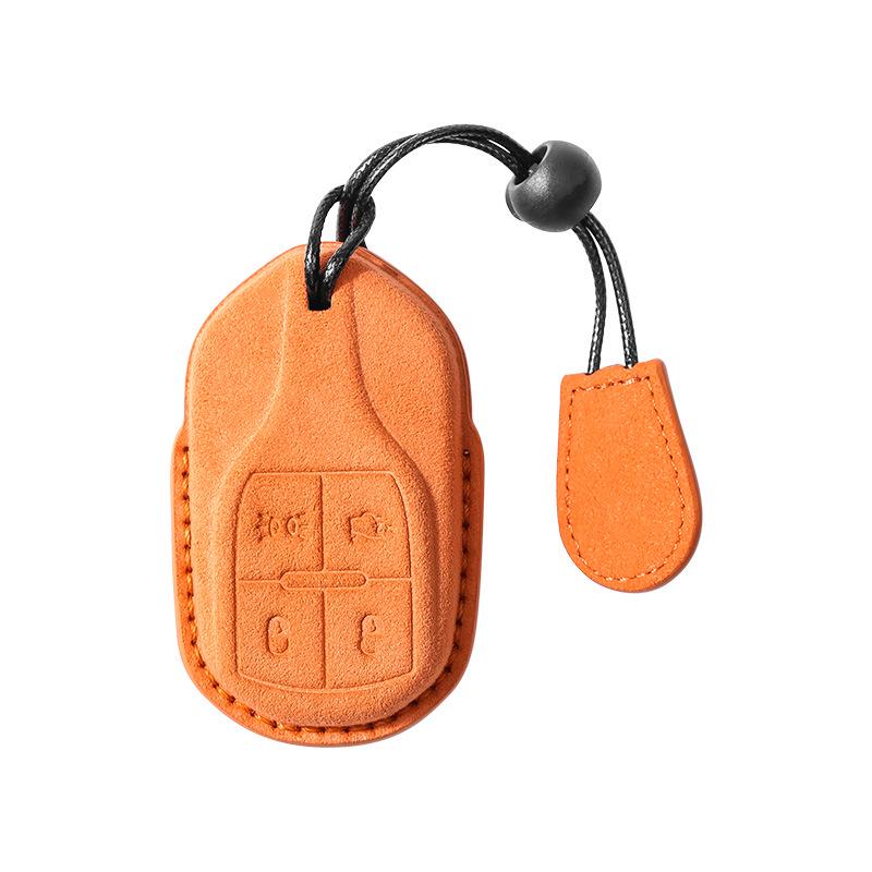 Maserati Key Case: Premium Suede Shell for Levante & Ghibli