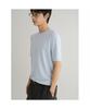 8SECONDS Basic Formal Round Short Sleeve Knit Sky Blue