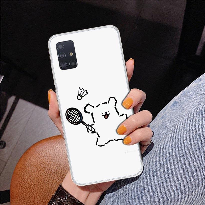 

Badminton Sport Phone Case For Samsung Galaxy A52 A32 A22 A12 A51 A31 A50S A30S A20S A10S Note 20 Ultra 10 Plus S10 A72 A71 Gala Samsung A31
