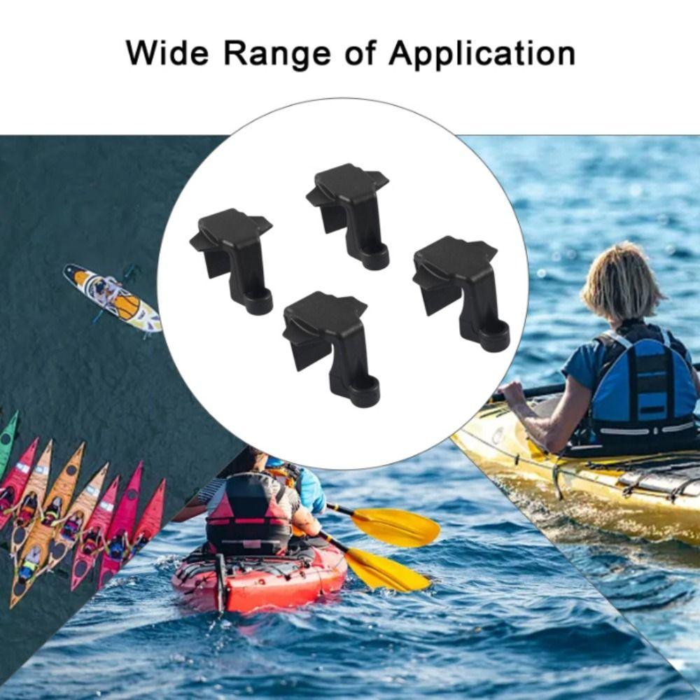 Corda de Cabide de Nylon Preto Gancho Resistente a UV Clipes de Para-lama Clipes de Para-choque de Barco Barcos Pontão