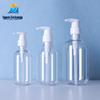Round Shoulder Refillable PET Lotion/Shampoo Bottle - 200ml/300ml/500ml, Transparent Plastic