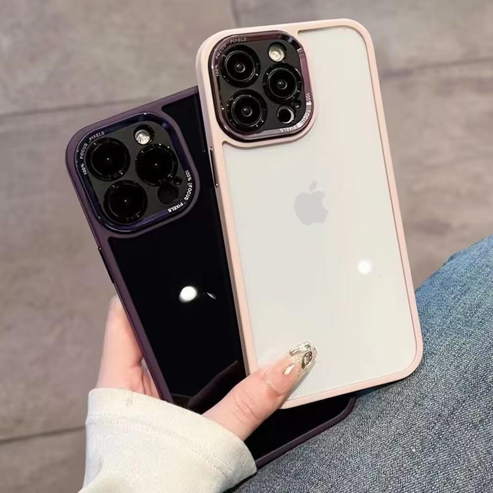 Carcasă Metalică Premium pentru Obiectivul Camerei pentru iPhone 17 Pro Max - Carcasă de Protecție Transparentă cu Acoperire Completă pentru Apple 16