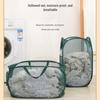 Foldable Mesh Laundry Basket, Large Capacity for Dirty Clothes and Bathroom Storage