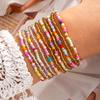 11Pcs Bohemian Colorful Elastic Rice Beaded Bracelets For Women Simple Stackable Crystal Bracelets Sets Female Handmade Jewelry
