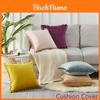 Funda de Cojín de Lujo 45x45cm con Pompones en Suave Terciopelo Para Decoración Elegante del Hogar