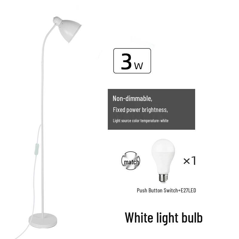 Minimalist Versatile LED Floor Lamp for Bedroom, Living Room, and Study - Influencer-Approved Eye Protection Design