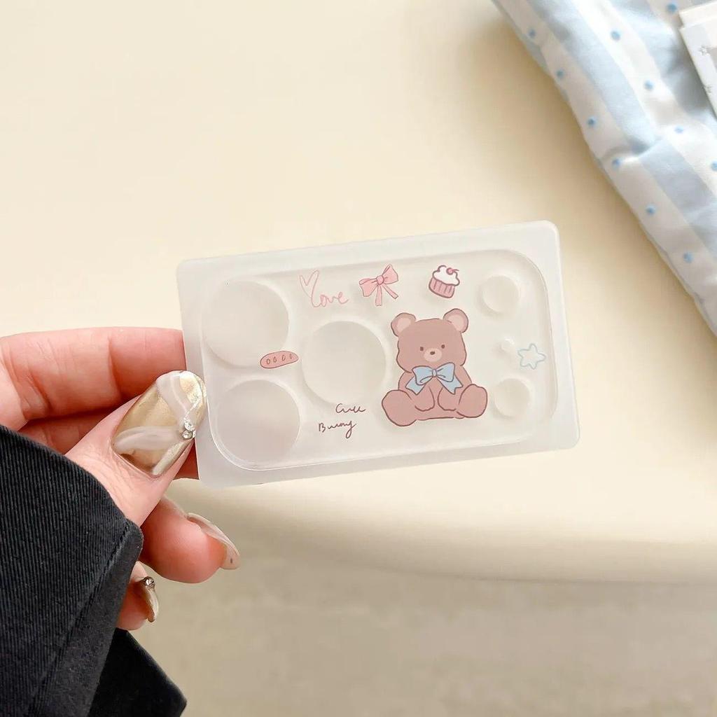 Adorable iPhone 17 Pro Max Lens Sticker: Little Bear & Kitty Camera Decoration with Pen Holder and Nail Stickers!