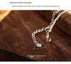 Banyan Tree S925 Silver Bow Necklace - Exquisite Korean Clavicle Chain for Women