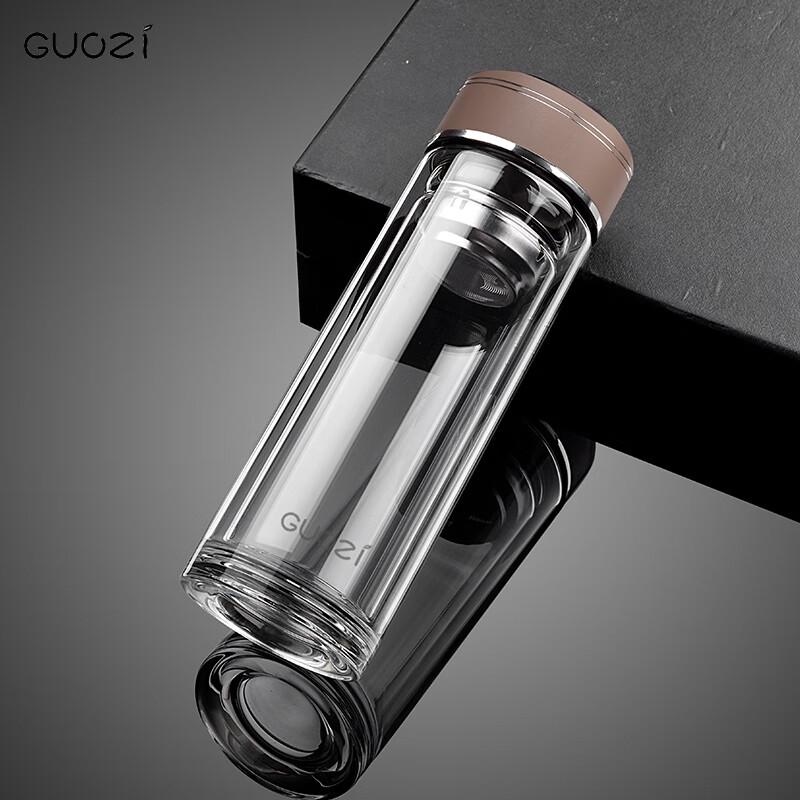 GUOZI GZ-S59 Double Wall Glass Tea Infuser Bottle