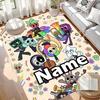 Custom Name Personalized Dandy's World Print Carpet, Versatile Home Decor Rug, for Playroom, Apartment, Balcony, Entryway, Hallway Gift