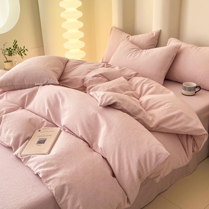 Cotton Bed Sheet Quilt Cover Bedroom Bunk Bed Pure Cotton Quilt Cover Bed Sheet Bedding Set Simple Style