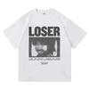 Tame Impala "Loser" Retro Polotónový Portrét Grafika Unisex Pevná Bavlna Nadměrná Velikost Streetwear Tričko