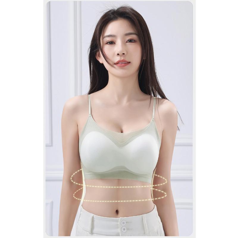 Women S No Wire Push Up Bra Breathable Vest Style Underwear