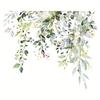 Fresh Floral Leaf Wall Sticker 1pc, Self-Adhesive Toilet Bathroom Decor, Funny Art Decal for Bathroom Wall