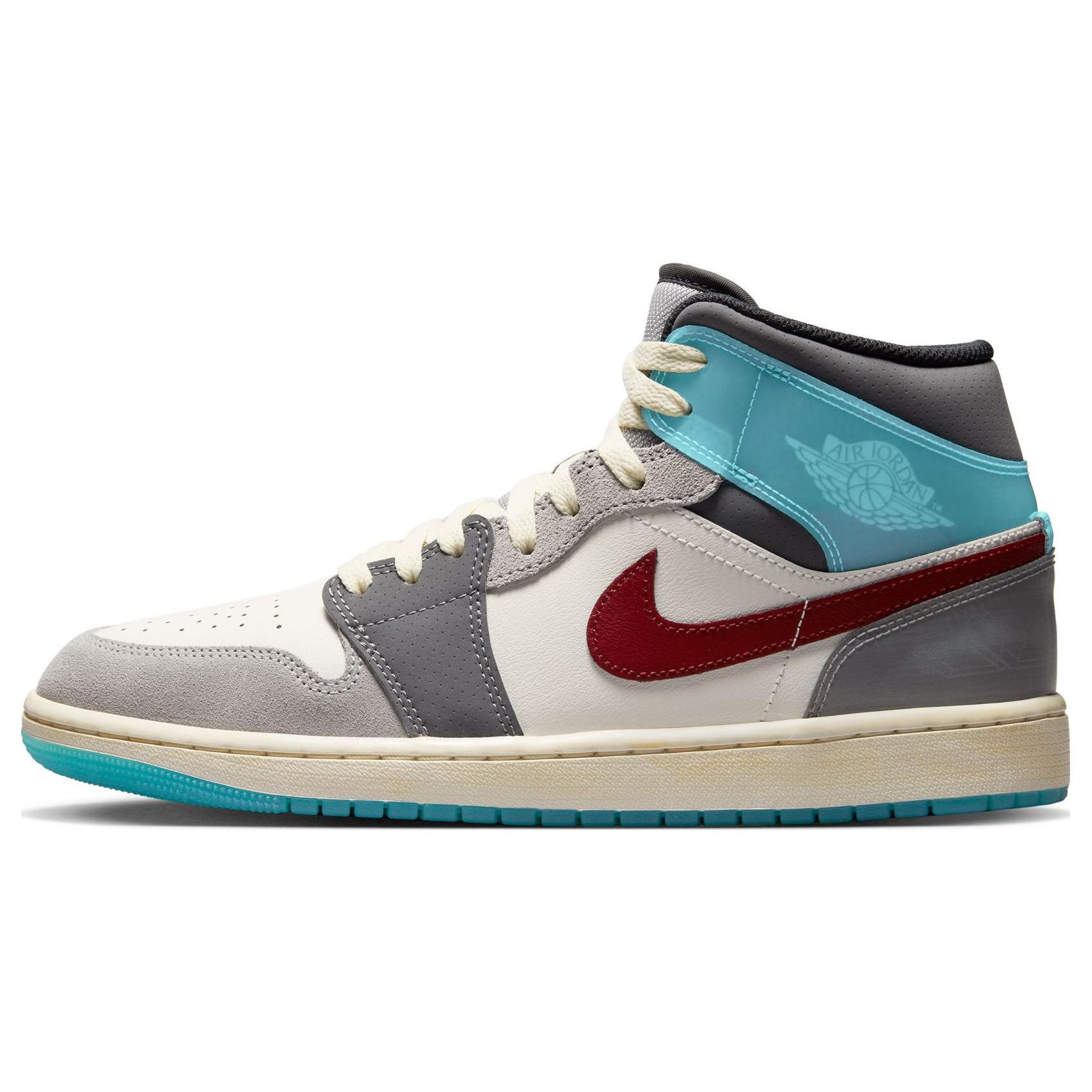 

Мужские кроссовки Air Jordan 1 Mid Exploration Unit White Sail Team-Red FB1870-161 40.5