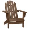 Vidaxl Adirondack Garden Chair with Footrest and Table, Fir