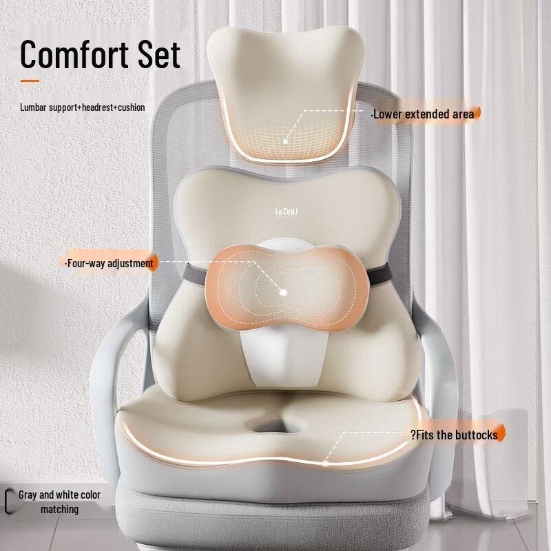 Ergonomic Head & Neck Pillow for Computer Chairs