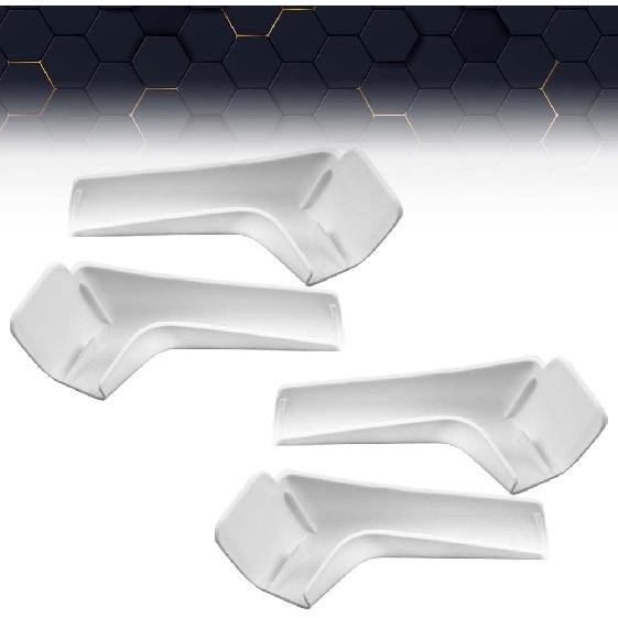 PIT66 RV Rain Gutter Spout Long Version Gutter Spout 3 1/2" Long 4pcs White