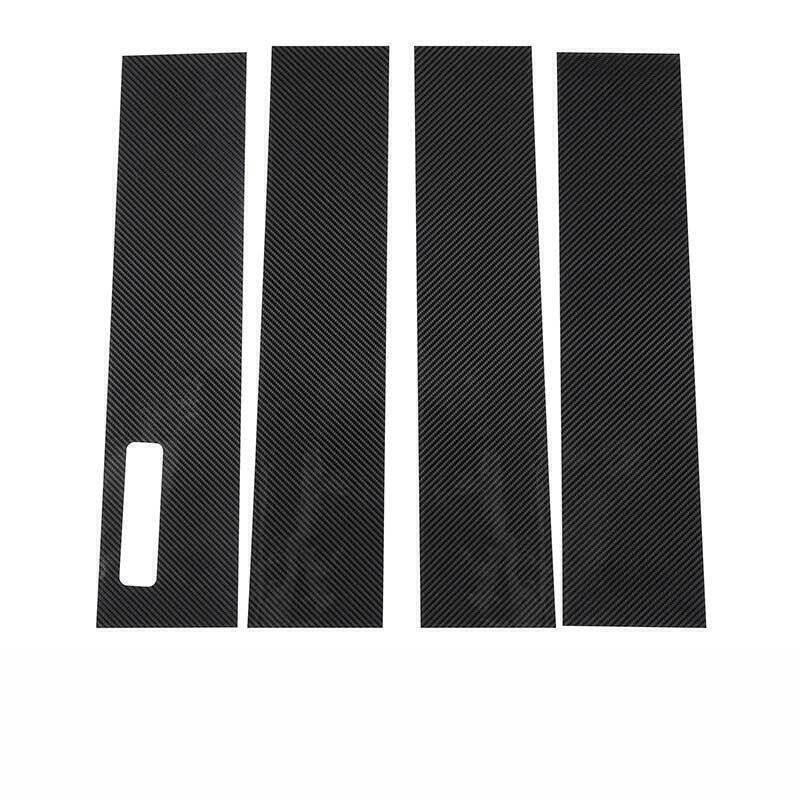 2015-2020 For Ford F150 F-150 Carbon Fiber Car Exterior Window Pillar Cover Trim