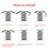 No Tie Shoes Laces for Flat Running Shoes Convenient and Fast for Kids Adult Elastic Laces for Sneakers Cross Buckle Shoelaces