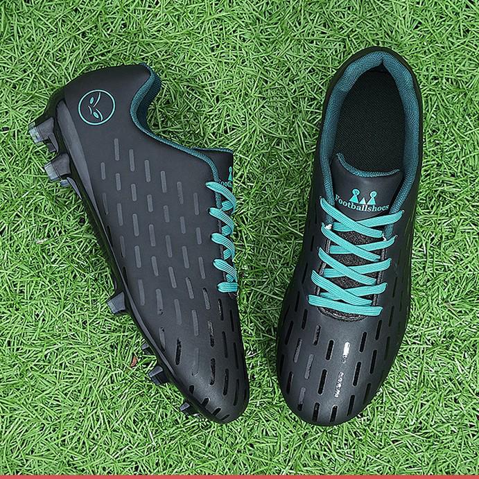 New Children's Low-Top Studded Football Shoes for Boys & Girls - Rubber Grass Field Sports Training