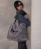 Sand Museum Flap Hobo Bag [Fur Gray]
