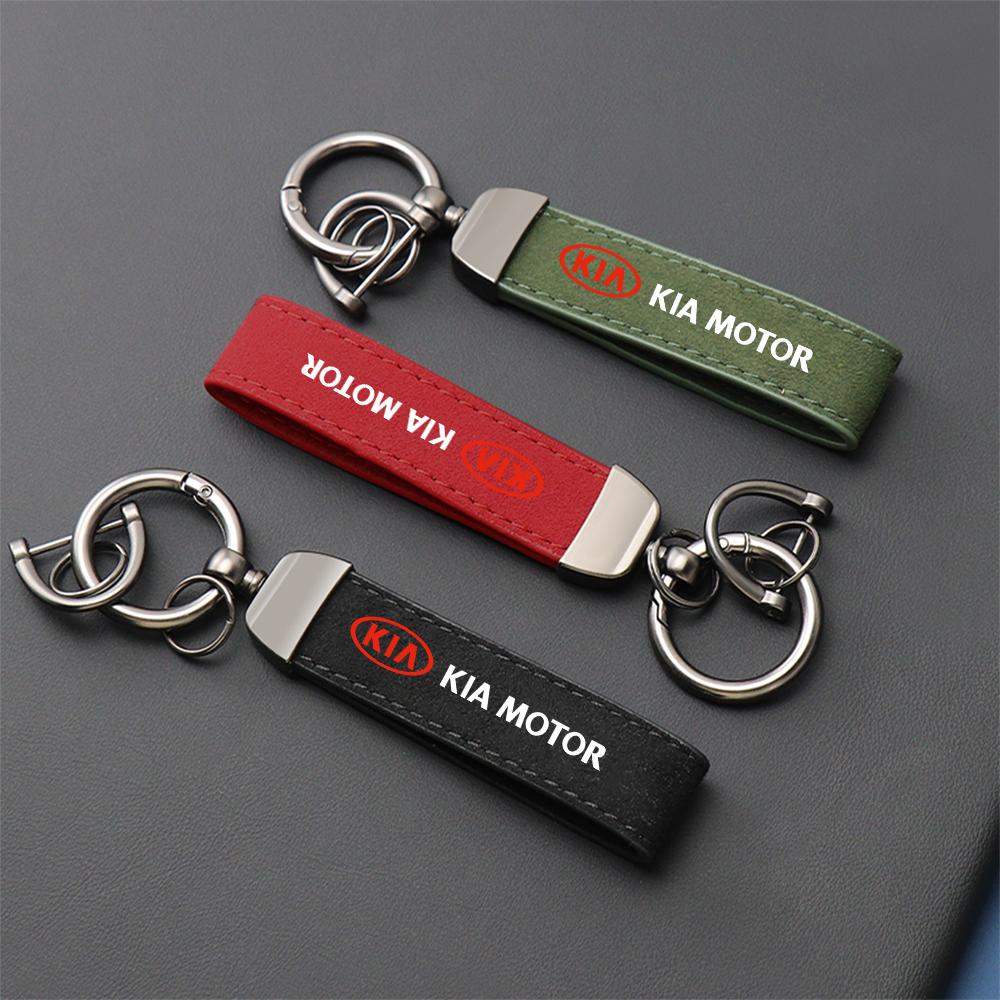 2026 Het Bilklistermärke 1st Mocka Nyckelring Hästskospänne Nyckelring Bilnyckelringar För KIA KN EV6 Stinger RIO Sorento Picanto Ceed