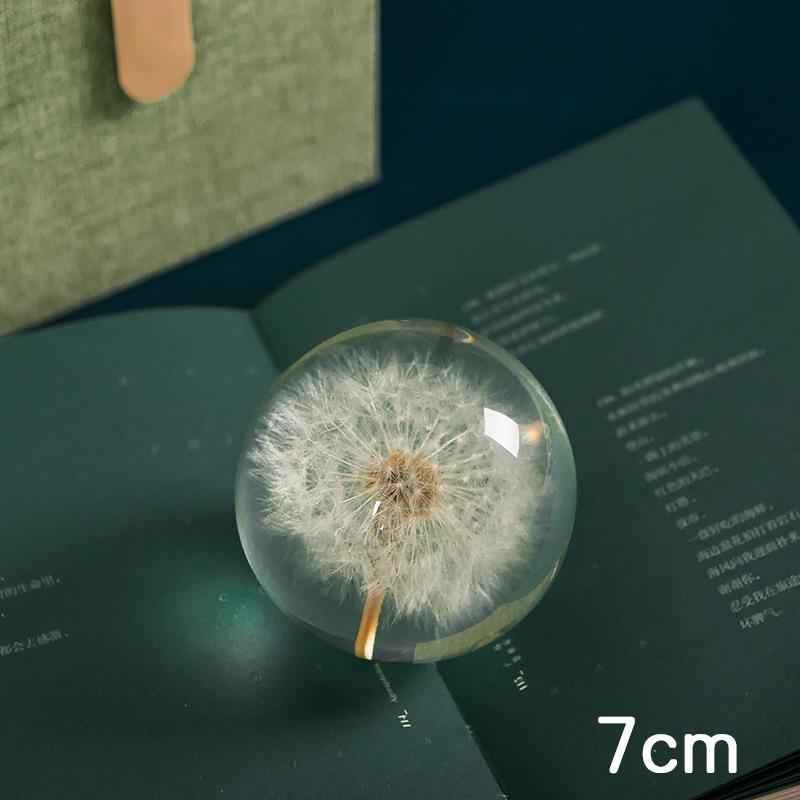 Dandelion & Sunflower Crystal Ball Ornament - High-End Gift for Christmas, Birthday, or Valentine's Day (M2)