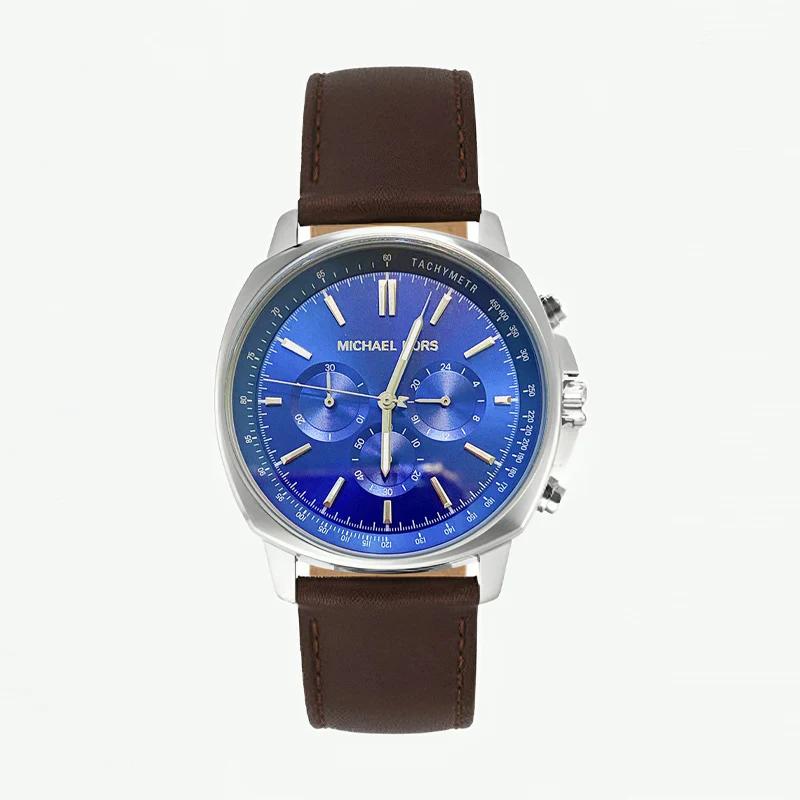 

Мужские кварцевые часы Michael Kors MK8996 Lennox Коричневые из нержавеющей стали коричневый