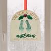 Christmas Footprint Sign Christmas Wooden Footprint Keepsake First Art Announcement Board Sign For Toddler Boys Girls Shower