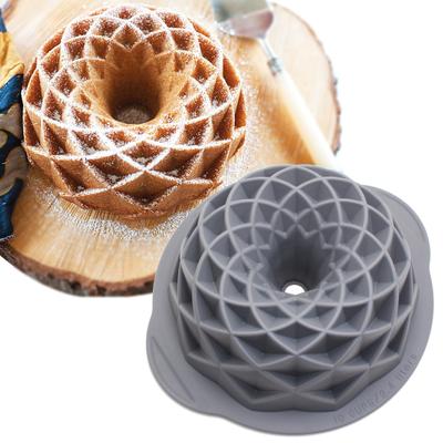 Molde para pasteles con forma de corona de nido de pájaro acanalado, antiadherente, resistente a altas temperaturas, fácil de desmoldar, molde para pasteles caseros, galletas, chocolate