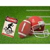 Funny Football Players Metal Wall Poster for Boy Room