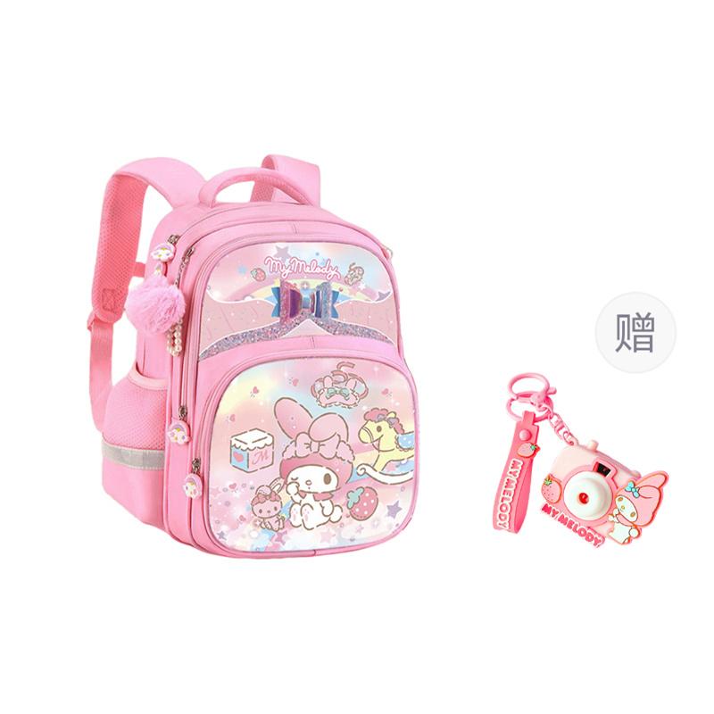 New Sanrio Polyester Student Bag Regular Kids' My Melody Pink/Kuromi Purple MH-DB66109
