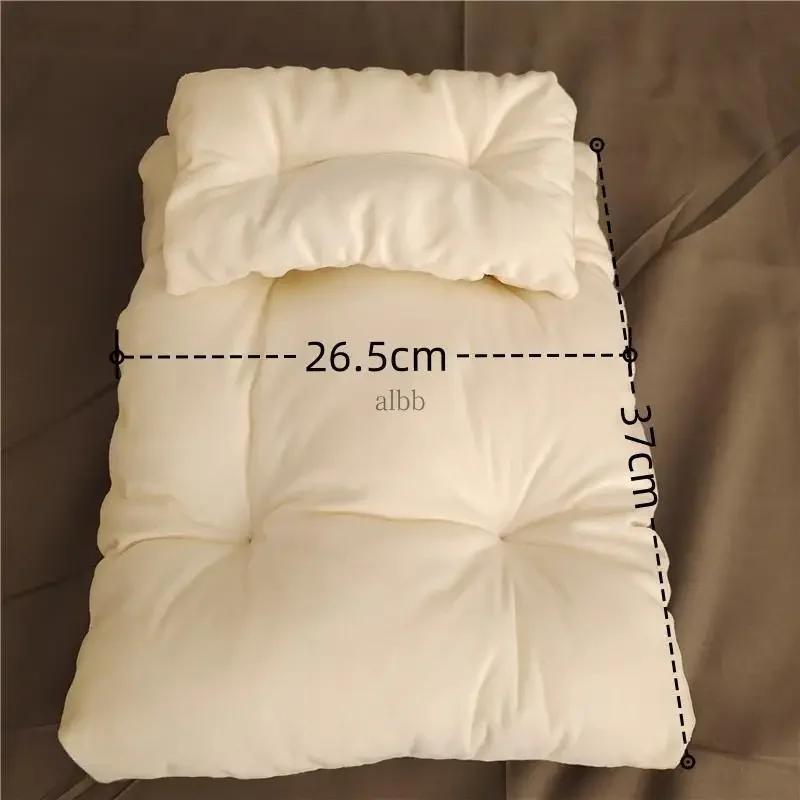 Adereços para Fotografia de Recém-Nascido Cesta de Vime Vintage Cestas de Vime Berço de Madeira Cama de Bebê para Sessão de Fotos de Recém-Nascido Móveis