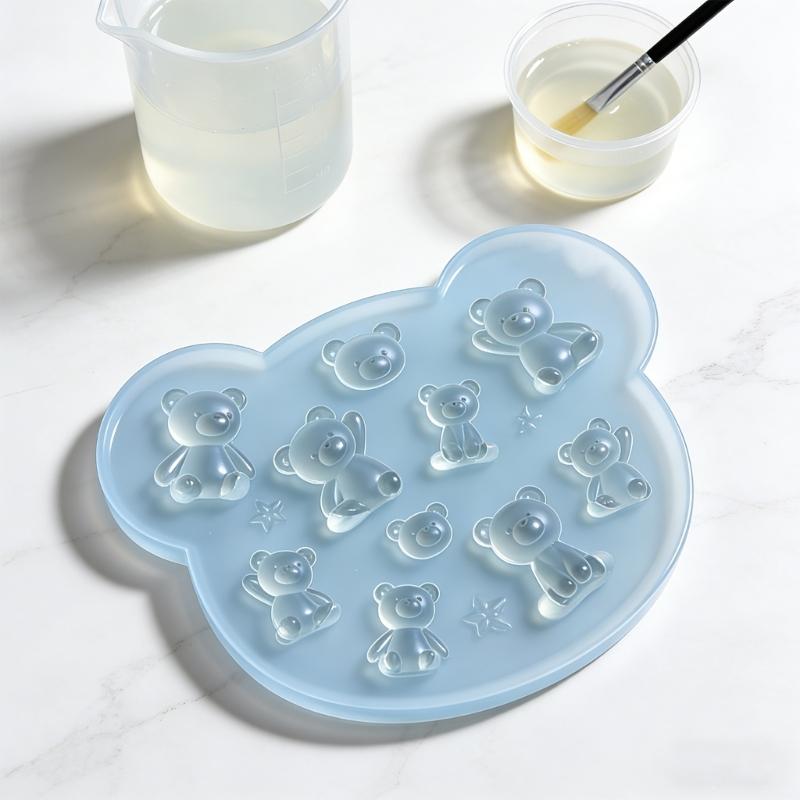 Adorable Silicone Bear Molds For Homemade Candies Chocolates And Baking Safe Material