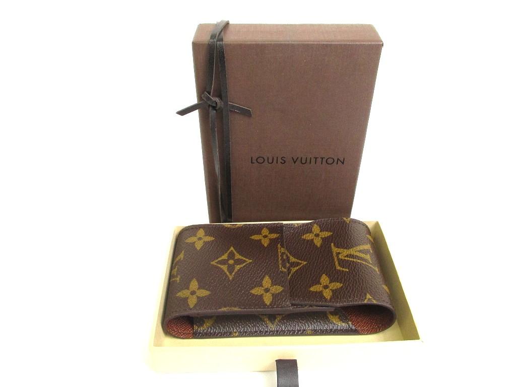 Authentic LOUIS VUITTON Monogram Leather Brown Cigarette Cases #a667  Refurbished