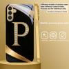 Exquisite letters' P H ' For Samsung Galaxy S26 S20 FE S21 Ultra S23 Plus S24 Ultra S25 S21+ S22Plus S26 Golden glass phone case