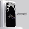 Optical Prism Pattern 2D Phone Case for Samsung S26 S25 S24 S23 S22 S21 S20 A56 A36 A16 - Electroplated Glass Protective Cover