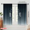 2pcs 2D flat printing Curtains My God Turns Darkness Light Polyester Without Electricity Festive Curtains for Holiday Decor
