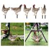 Henne Rasenornament Skulptur Veranda Huhn Gartenskulptur Hahn Hofpfahl für Weg Flur Weihnachtsbeet Thanksgiving