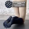 Women Cotton Floor Non-Slip Split Toe Knee Socks Autumn Winter Long Slim Pressure Fitness Dance Stockings With Toes High Quality