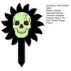 Halloween Yard Stakes Luminous Skeleton Decorative Garden Stakes Wooden Halloween