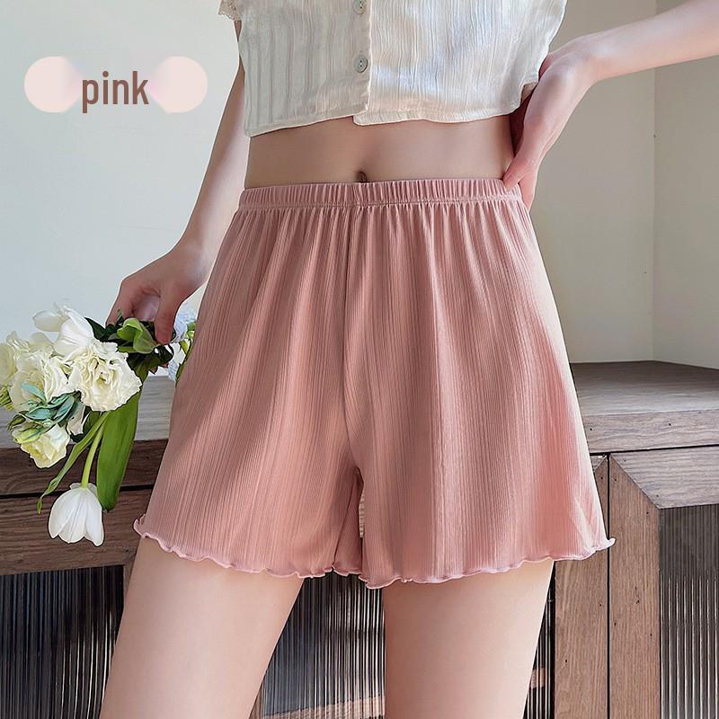 

Women s Ice Silk Lace Safety Shorts - Anti-Exposure, Thin, No Curl, Loose Fit, Slimming, Perfect for Summer & Home Base Layer Plus Size (Recommended for 120-150 jin)